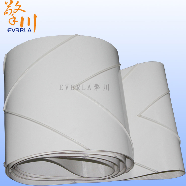 白色輸送帶加導條