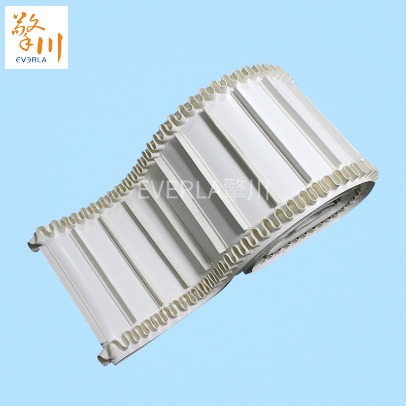 裙邊加擋板PU<a href='http://dsjvvrk.cn/shusongdai/' target='_blank'><u>輸送帶</u></a>主圖