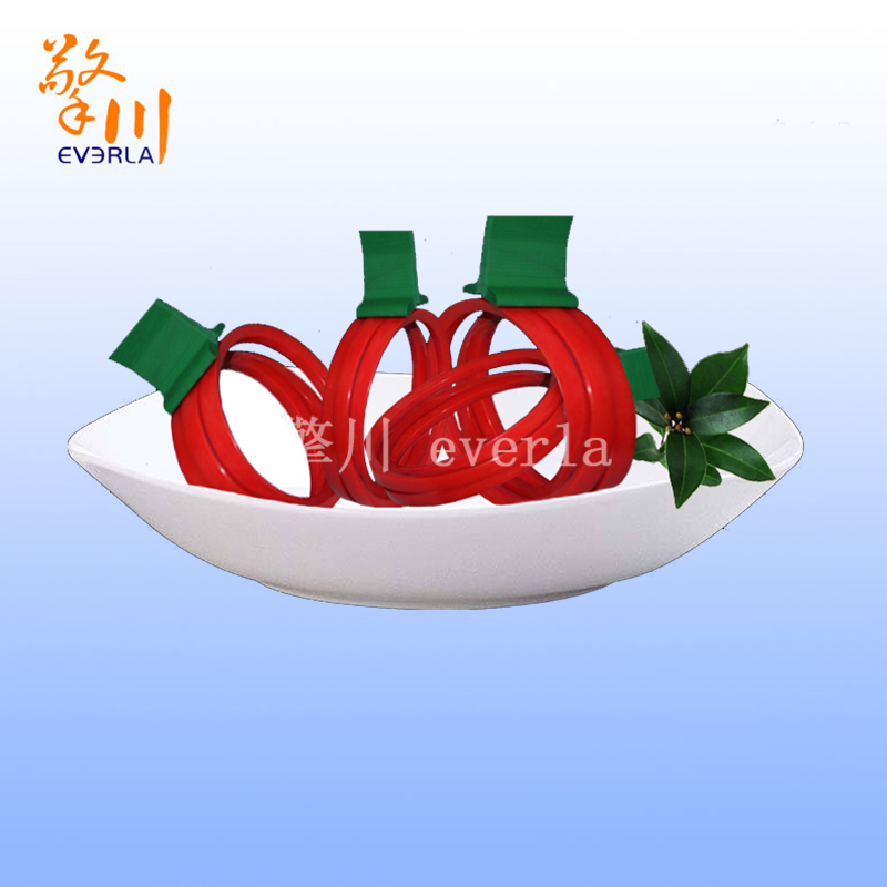 輸送帶導(dǎo)條和擋塊做成水果模樣