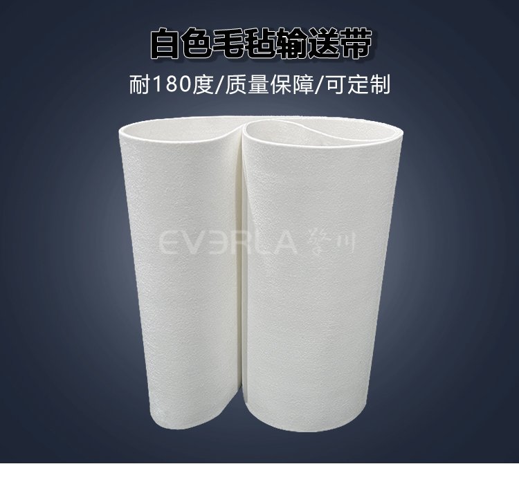 食品級白色毛氈<a href='http://dsjvvrk.cn/shusongdai/' target='_blank'><u>輸送帶</u></a>