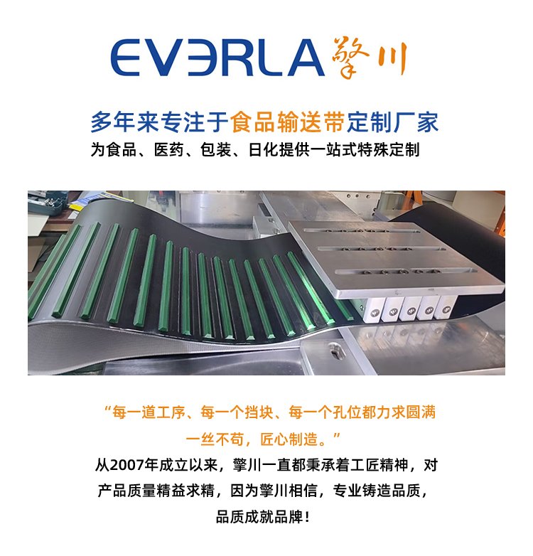 雙面纖維<a href='http://dsjvvrk.cn/shusongdai/' target='_blank'><u>輸送帶</u></a>加擋板